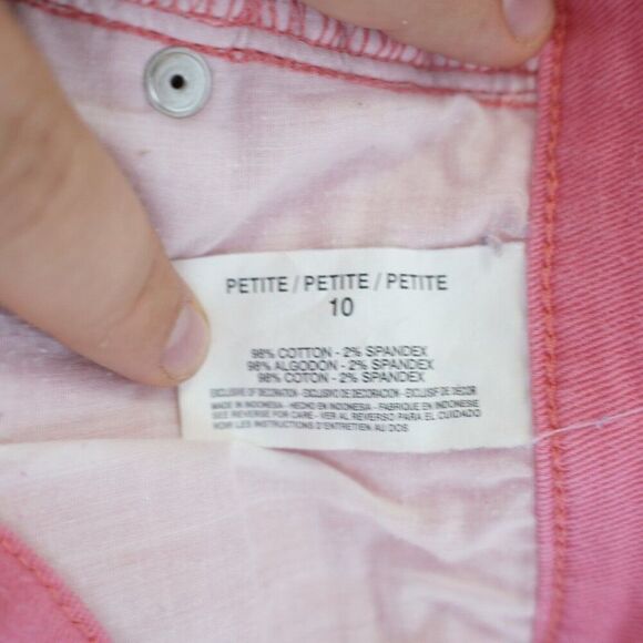 Gloria Vanderbilt Amanda Skimmer Capri Pink Jeans 10P "All Around Slimming"‎ - Picture 9 of 12